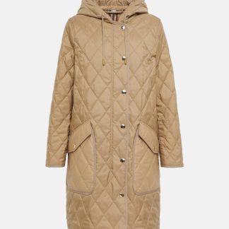 acheter du luxe Burberry Parka matelassée en beige