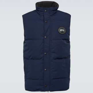 acheter du luxe Canada Goose Gilet en duvet Garson en bleu