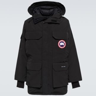 acheter du luxe Canada Goose Parka en duvet d'expédition en noir