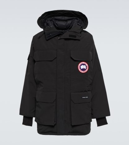 acheter du luxe Canada Goose Parka en duvet d'expédition en noir