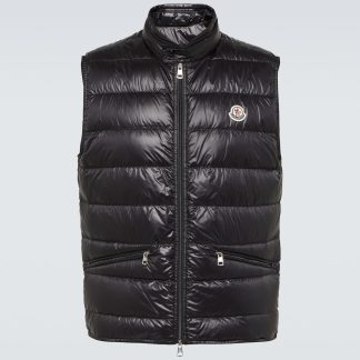 acheter du luxe Moncler Gilet en duvet matelassé Gui en noir