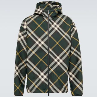 acheter un designer Burberry Veste à carreaux Burberry en vert