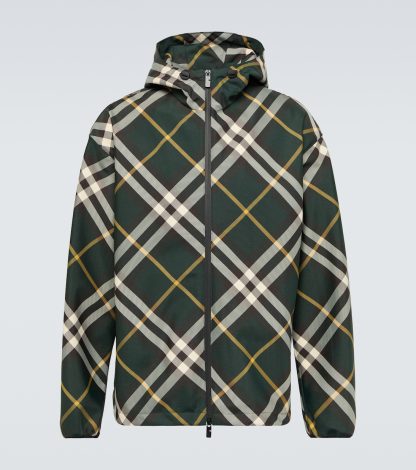 acheter un designer Burberry Veste à carreaux Burberry en vert