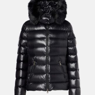 acheter un designer Moncler Veste en duvet bordée de cisaillement Badyf en noir