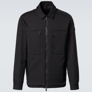 créateur de contrefaçons Moncler Surchemise en duvet Balaitous en noir