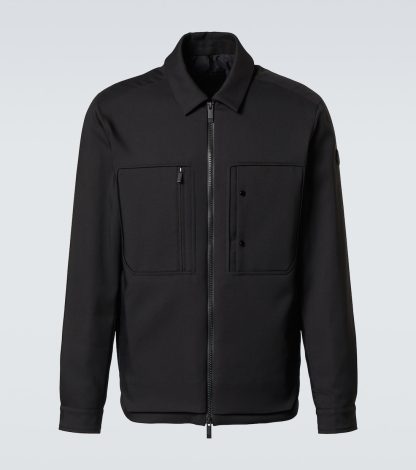 créateur de contrefaçons Moncler Surchemise en duvet Balaitous en noir