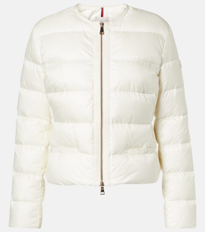 créateur de mode Moncler Doudoune croisée Laurine en blanc