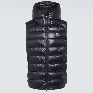 créateur de mode Moncler Gilet en duvet Barant en bleu