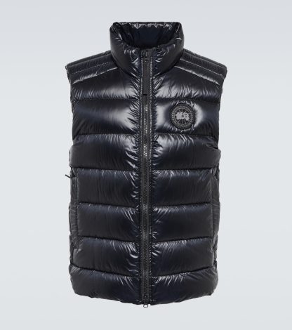 créateur en gros Canada Goose Gilet en duvet Black Label Crofton en noir