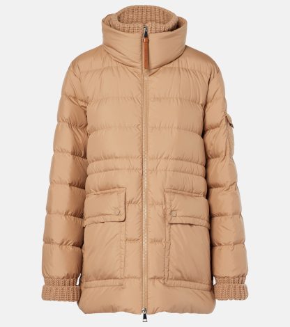 designer bon marché Moncler Doudoune Baux en marron