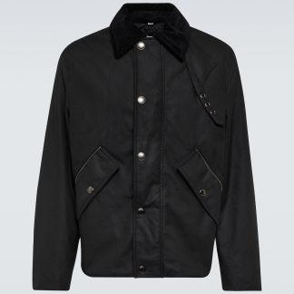 designer de haute qualité Burberry Veste en toile de coton noire