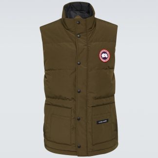 designer de haute qualité Canada Goose Gilet matelassé Freestyle Crew en vert