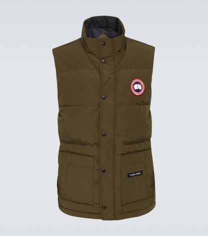 designer de haute qualité Canada Goose Gilet matelassé Freestyle Crew en vert