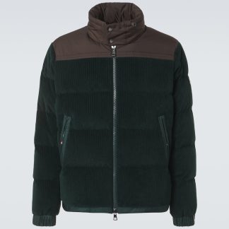 designer de haute qualité Moncler Doudoune en velours de coton Ciampac en vert