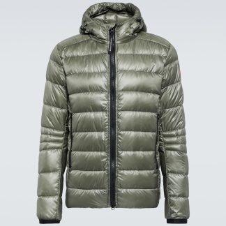 faux luxe Canada Goose Doudoune à capuche Crofton en vert