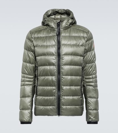 faux luxe Canada Goose Doudoune à capuche Crofton en vert