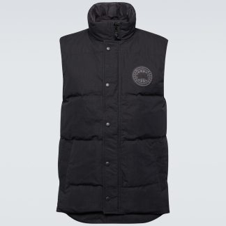 faux luxe Canada Goose Gilet en duvet Garson en noir