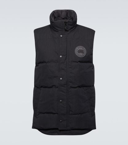 faux luxe Canada Goose Gilet en duvet Garson en noir