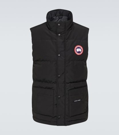 faux luxe Canada Goose Gilet matelassé Freestyle Crew en noir