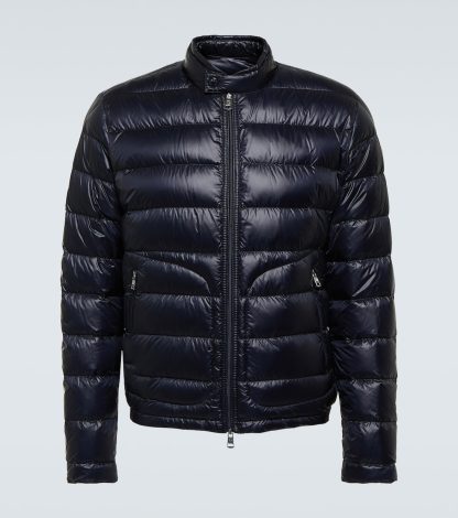 faux luxe Moncler Doudoune Acorus en bleu