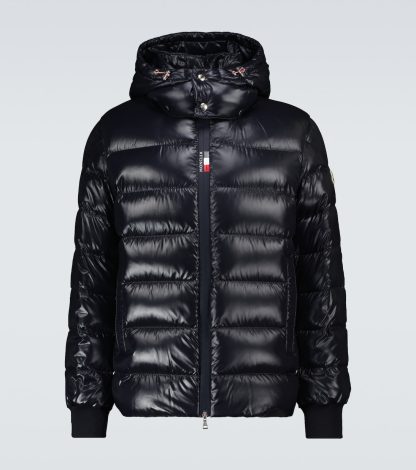 faux luxe Moncler Doudoune Cuvellier en bleu