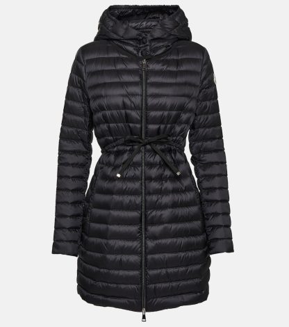 faux luxe Moncler Manteau en duvet matelassé Barbel en noir