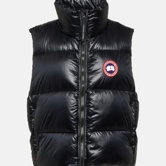 haute qualité luxe Canada Goose Gilet en duvet Cypress en noir