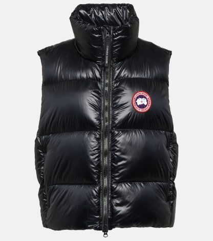 haute qualité luxe Canada Goose Gilet en duvet Cypress en noir