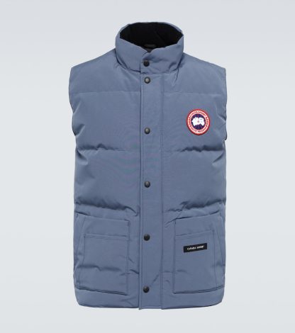 haute qualité luxe Canada Goose Gilet en duvet Freestyle en bleu