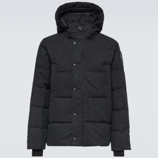 haute qualité luxe Canada Goose Parka en duvet Wyndham en noir