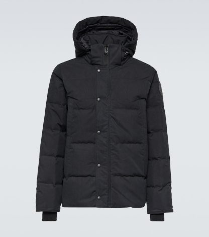 haute qualité luxe Canada Goose Parka en duvet Wyndham en noir