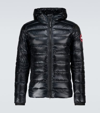 haute qualité luxe Canada Goose Veste à capuche Crofton en noir