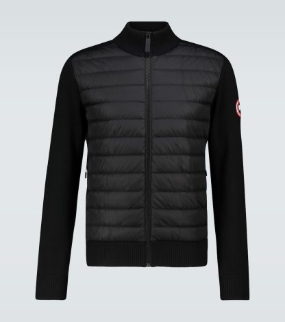 haute qualité luxe Canada Goose Veste tricotée HyBridge en noir