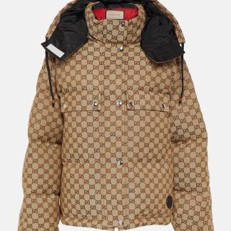 haute qualité luxe Gucci Doudoune en toile de coton GG