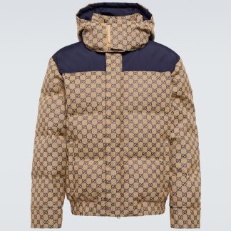 haute qualité luxe Gucci Veste en toile GG en bleu