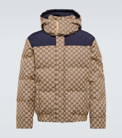 haute qualité luxe Gucci Veste en toile GG en bleu