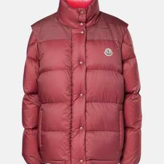 haute qualité luxe Moncler Doudoune Verone en bordeaux