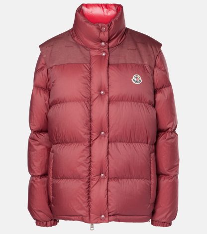 haute qualité luxe Moncler Doudoune Verone en bordeaux