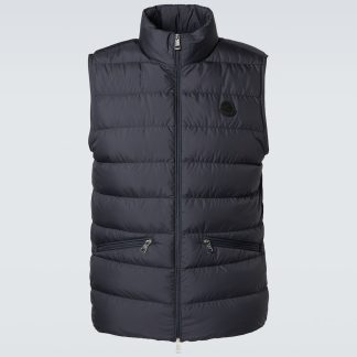 haute qualité luxe Moncler Gilet en duvet Treompan en bleu