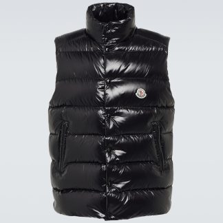 haute qualité luxe Moncler Gilet en duvet avec logo Tibb