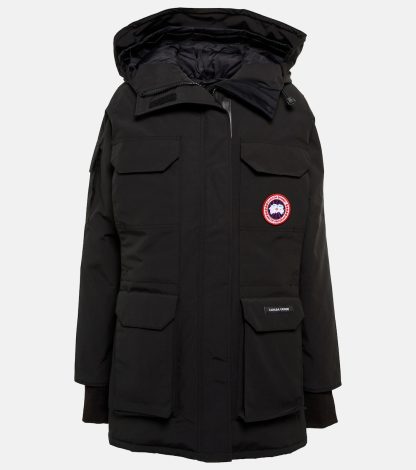 luxe bon marché Canada Goose Parka en duvet d'expédition en noir