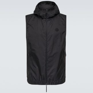 luxe bon marché Moncler Gilet Valesse en noir