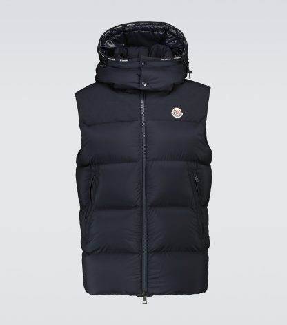 luxe bon marché Moncler Gilet matelassé Maben en bleu