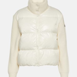 luxe bon marché Moncler Veste en duvet de laine