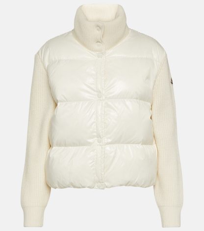 luxe bon marché Moncler Veste en duvet de laine