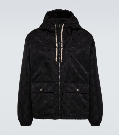 mode luxe Gucci Veste à capuche Gucci Off The Grid en noir