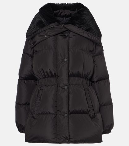 mode luxe Moncler Doudoune matelassée Brasseurs en noir