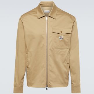 mode luxe Moncler Veste blouson en coton marron