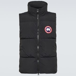 réplique de designer Canada Goose Gilet polaire matelassé Lawrence en noir