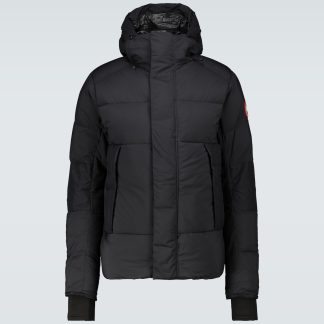 réplique de designer Canada Goose Veste à capuche Armstrong en noir